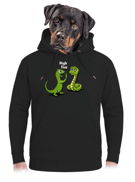 High Five unisex prémium pulóver Dark Black