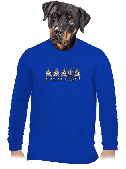 Nem bűnös férfi hosszú ujjú póló Royal Blue
