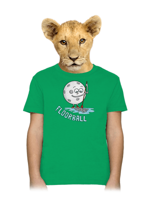 Floorball gyerek póló Kelly Green