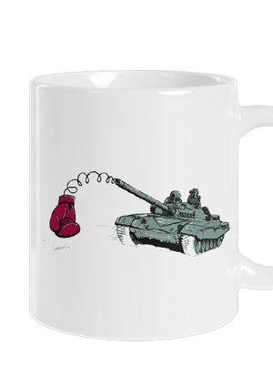 Tank hagyományos bögre White