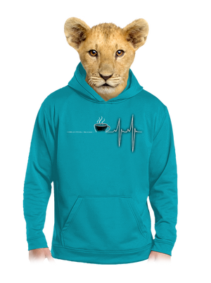 Coffee help gyerek kenguruzsebes pulóver Hawaiian Blue