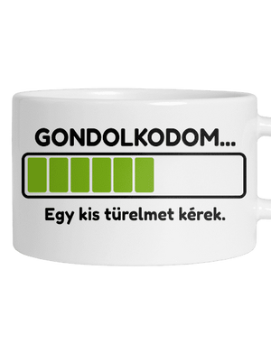 Gondolkodom macaron bögre White