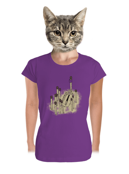  prémium női póló Purple