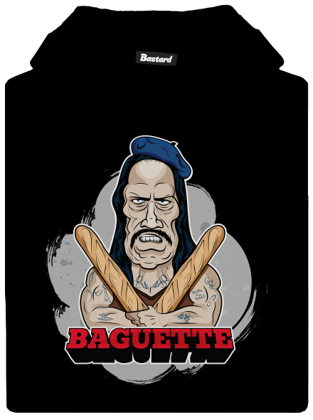 Baguette gyerek kenguruzsebes pulóver Black