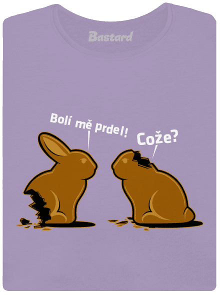 Fáj a seggem! női póló elasztikus alsó szegéllyel Lavender