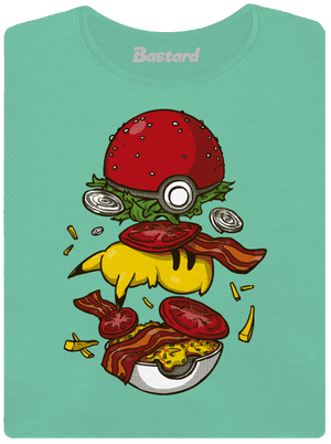 Pokémon burger prémium női póló Mint Mal