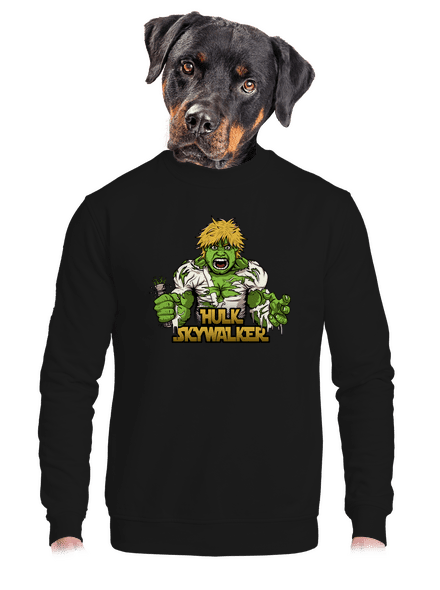 Hulk Skywalker unisex crewneck Black