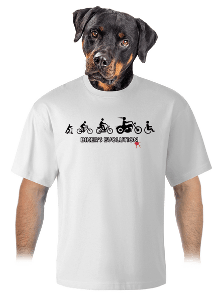 Bikers evolution unisex túlméretezett póló White