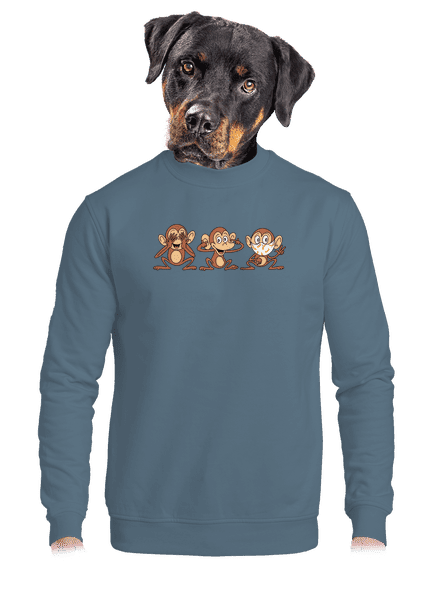 Kis majom unisex crewneck Nordic Blue