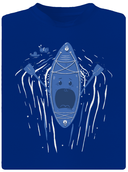 Ahhhh! férfi sportpóló Royal Blue Mal