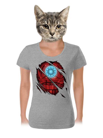 Ironman női póló Dark Gray Melange