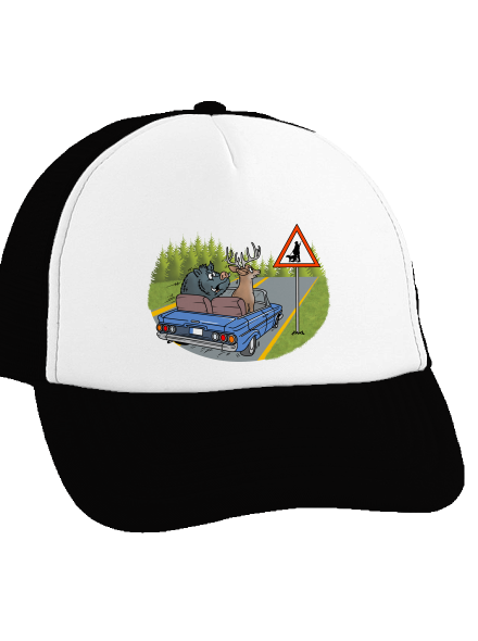 Vadász teherautós sapka Black cap