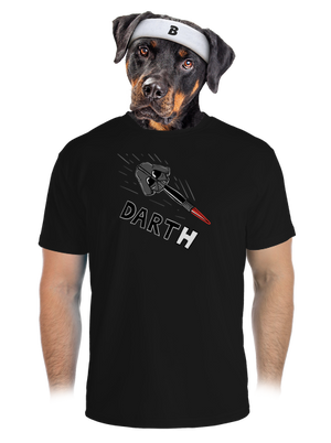 Dart(h) férfi sportpóló Black
