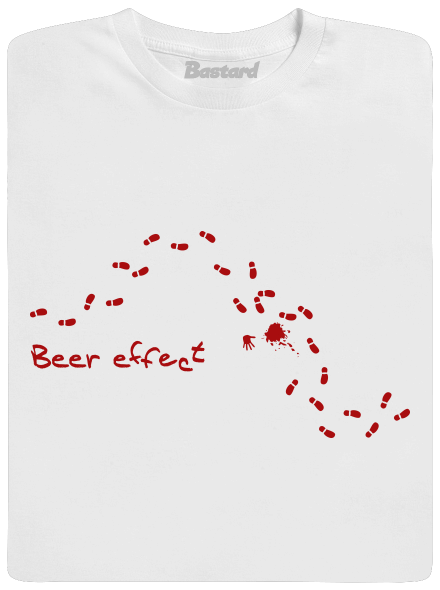 Beer effect férfi póló White