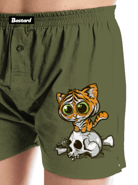 Tigriskölyök férfi alsó nadrág Khaki