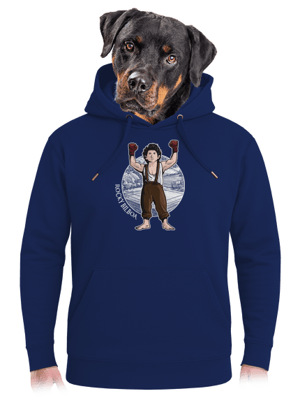 Rocky Bilboa unisex prémium pulóver Navy