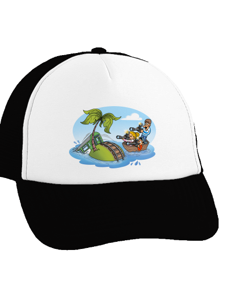 Vasúti sziget teherautós sapka Black cap