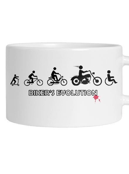 Bikers evolution macaron bögre White