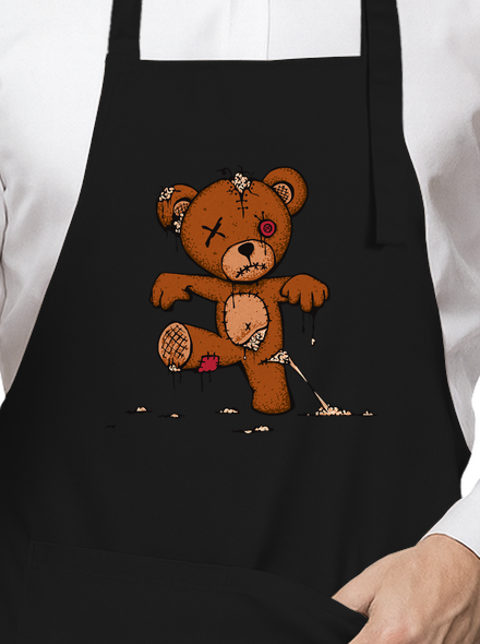 Zombie Teddy kötény Black
