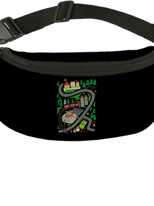 Úton övtáska Black