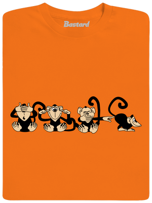 Majmok férfi póló Orange