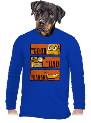 A Jó, a Rossz és a Banán férfi hosszú ujjú póló Royal Blue