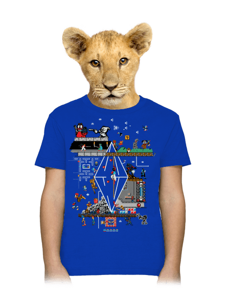 Veretés gyerek póló Royal Blue