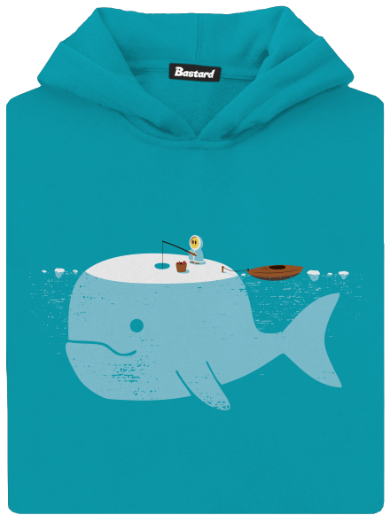  gyerek kenguruzsebes pulóver Hawaiian Blue