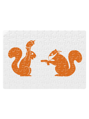 Mókusok kirakós White