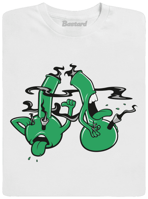 Bongo köhögés férfi hosszú ujjú póló White