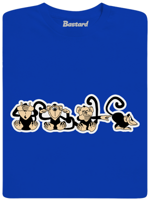 Majmok férfi hosszú ujjú póló Royal Blue