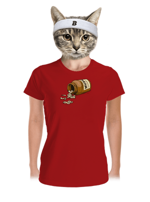 Music Pills női sportpóló Red Mal