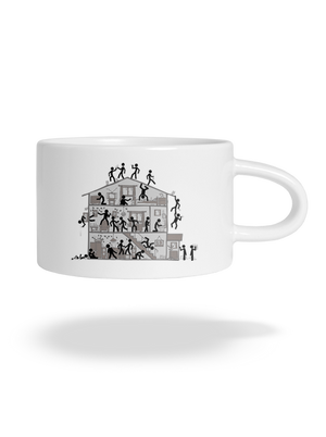 Party house macaron bögre White