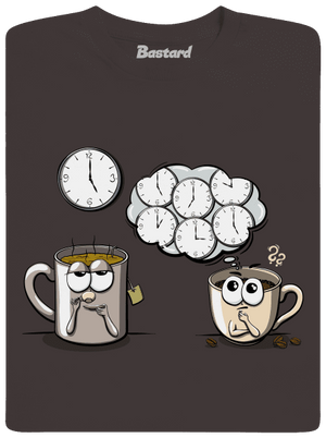 Tea ötkor férfi hosszú ujjú póló Bear Brown