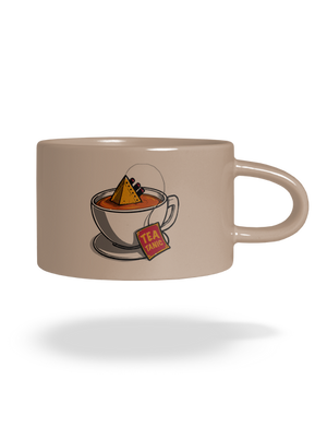 Teatanic macaron bögre Brown Macaron