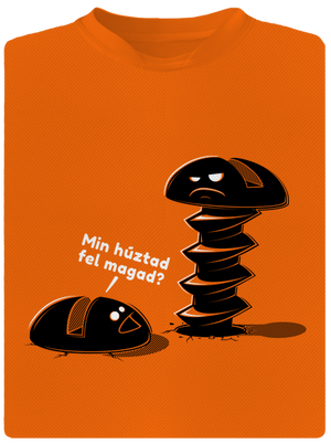 Felhúzva gyerek sport póló Neon Orange