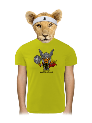 Ventiláthor gyerek sport póló Neon Yellow