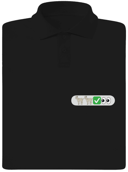 Emoji férfi pólóingek Black
