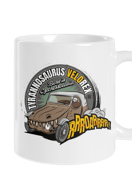 Tyrannosaurus Velorex hagyományos bögre White