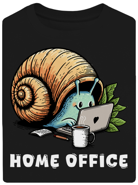 Sneka home office unisex túlméretezett póló Black
