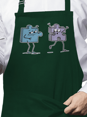  kötény Bottle Green