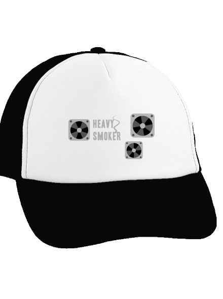 Heavy smoker teherautós sapka Black cap