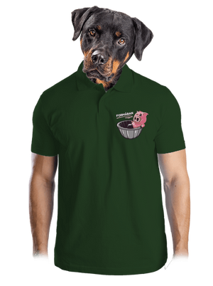 Formában férfi pólóingek Bottle Green Mal