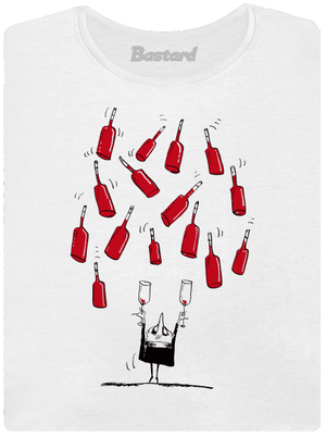 Boldog borász prémium női póló White