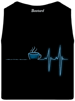 Coffee help férfi trikó Black