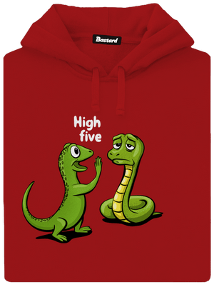 High Five női kenguruzsebes pulóver Red Mal