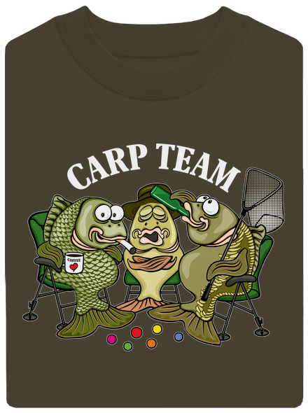 Carp Team unisex crewneck Urban Khaki