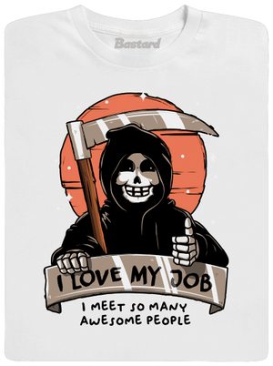 I love my job férfi hosszú ujjú póló White