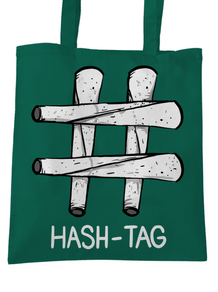 Hash tag táska Bottle Green