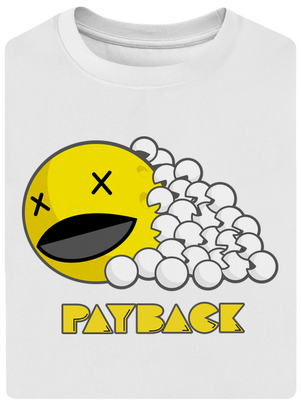 Payback unisex túlméretezett póló White